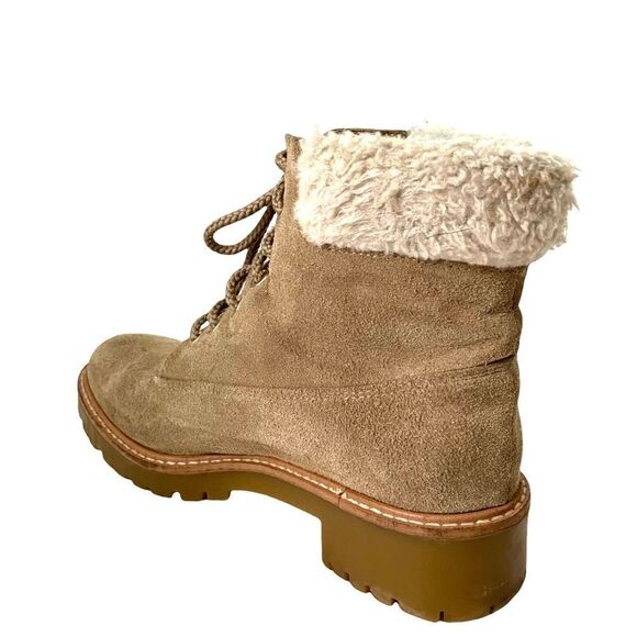 Zara Basic Collection Suede Faux Fur Boots in Size EU 36 - Picture 3 of 16